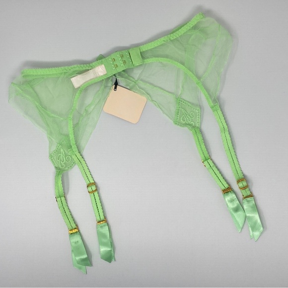 Agent Provocateur Casper Mint Green Suspender AP4 Large NWT - Picture 8 of 10